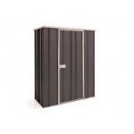 Spanbilt Yardstore F42-S Colour 1.41m x 0.72m x 1.80m Flat Roof Garden Shed Small Garden Sheds